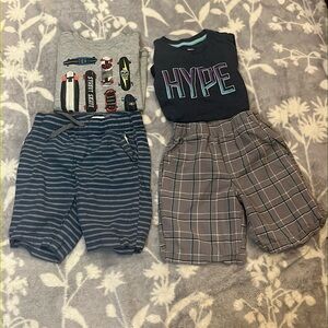 Bundle Old Navy/ Gap Kids/Okie Dokie  Bundle 2 shorts & 2 tees- Sz 6/7 boys